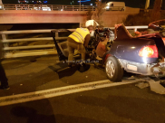 شاهد: لحظة وقوع الحادث الدامي قرب مدينة الرملة ومصرع 4 شباب